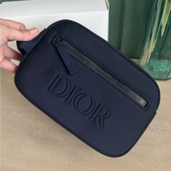 Dior Other - Dior Men's Midnight Blue Toiletry Bag